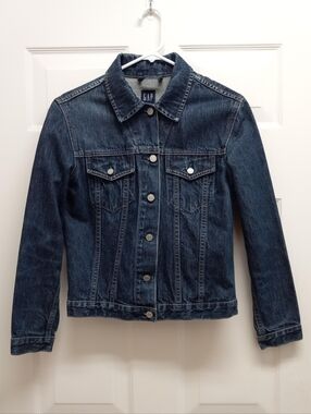Vintage Y2K Gap Denim Trucker Jean Jacket Small Cotton Indie Streetwear 90s